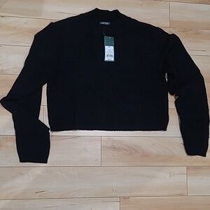 Wild Fable women's XXL black knit belly shirt